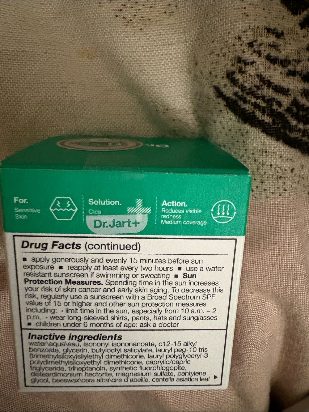 Dr.Jart+ Cicapair Soothing Color Correcting Treatment - Green & White Box - Picture 2 of 4